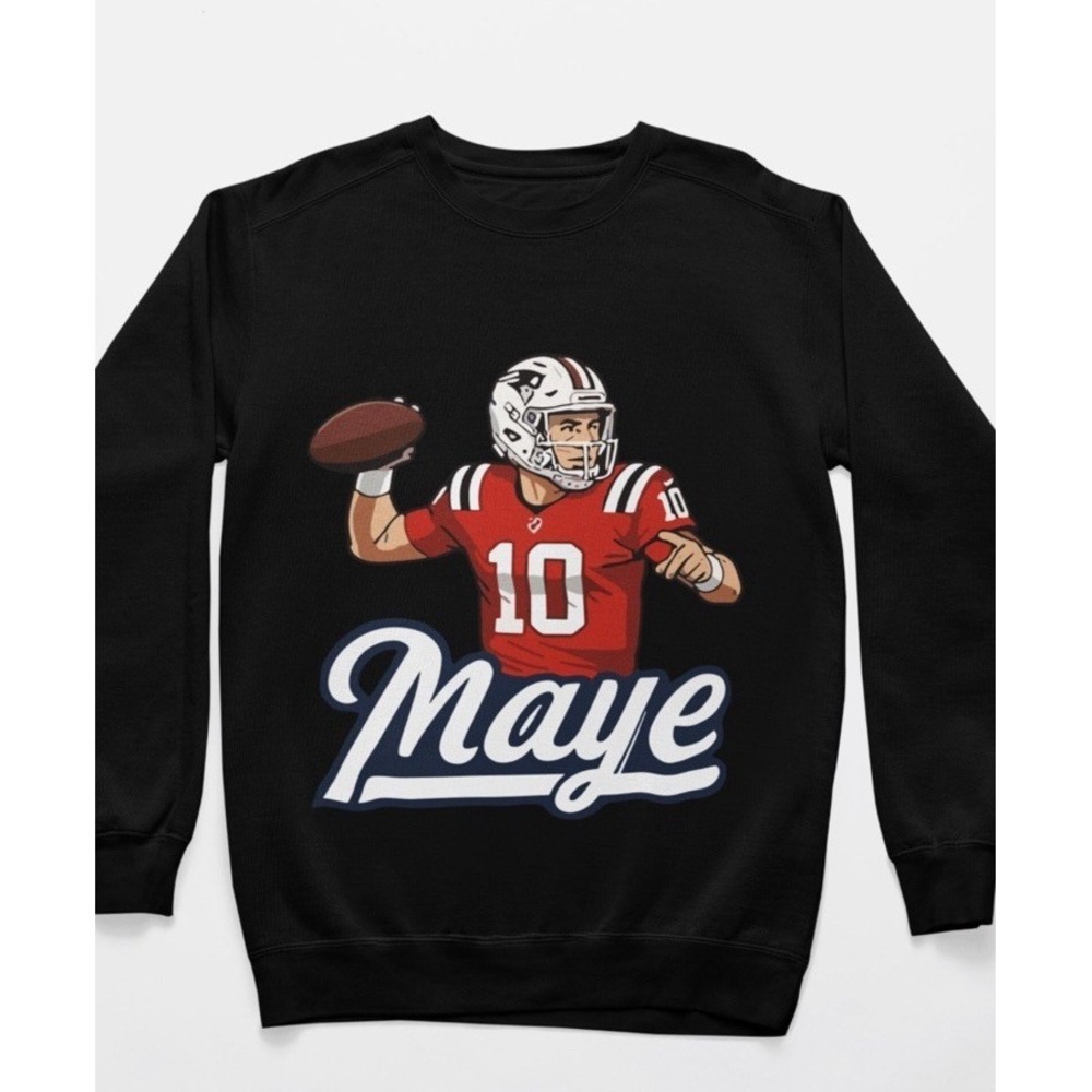 Drake Maye New England Unisex Sweatshirt Black‎ Unisex Adult 3XL